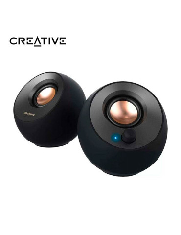 PARLANTE CREATIVE PEBBLE V3 ( 51MF1700AA000 ) 2.0 USB-C BLACK