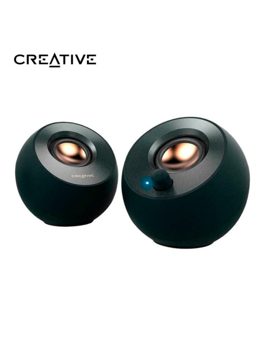 PARLANTE CREATIVE PEBBLE V3 ( 51MF1700AA000 ) 2.0 USB-C BLACK