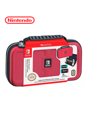 ESTUCHE PARA NINTENDO SWITCH GAME TRAVELER DELUXE TRAVEL1680D OLED NNS40R RED/BLACK