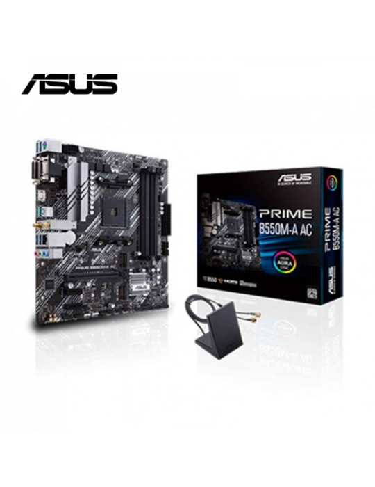 PLACA AMD ASUS PRIME B550M-A AC WI-FI ( 90MB15K0-M0EAY0 ) DDR4 AM4
