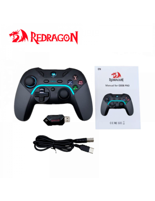 MANDO WIRELESS REDRAGON HARROW PRO ( G808-PRO ) BLACK