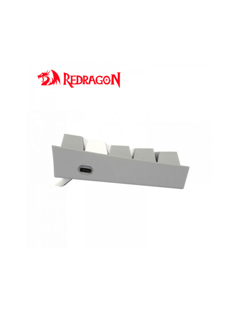 TECLADO GAMING WIRELESS REDRAGON FIZZ PRO ( K616-RGB-WG ) WHITE GRAY