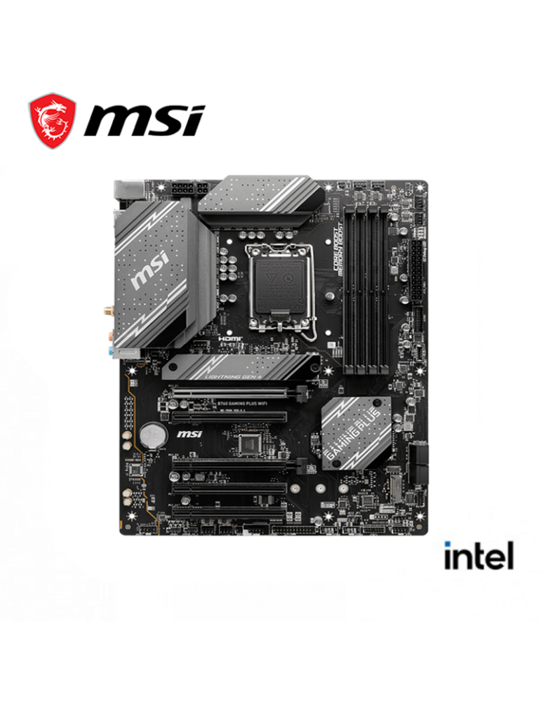 Placa Intel MSI B760 Gaming Plus WIFI DDR5 LGA 1700 (911-7D98-046)