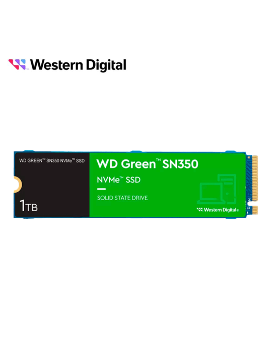 SSD M.2 WD SN350 1TB NVME GREEN (WDS100T2G0C)