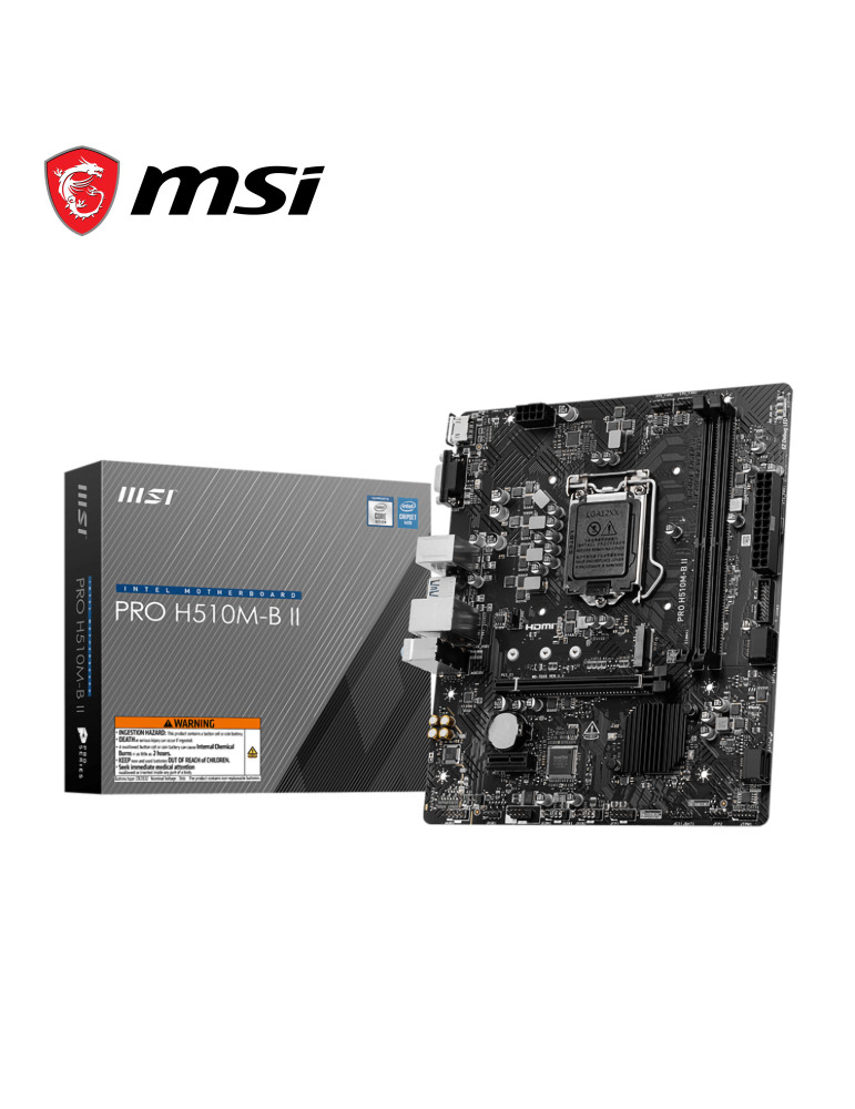 Placa Intel Msi H510M-B II Pro DDR4 LGA 1200 (PRO H510M-B II)