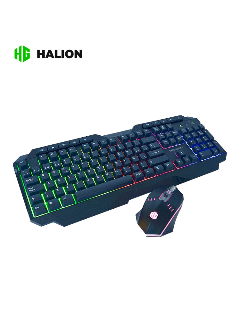 TECLADO KIT GAMING HALION SPARTAN (HA-808C) 2 EN 1