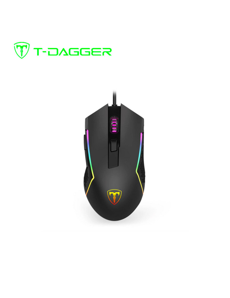 TECLADO KIT GAMING T-DAGGER T-TGS009 BLACK SWITCH RED (T-TGS009) 3 EN 1