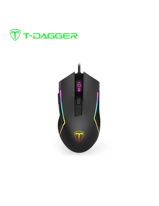 TECLADO KIT GAMING T-DAGGER T-TGS009 BLACK SWITCH RED (T-TGS009) 3 EN 1