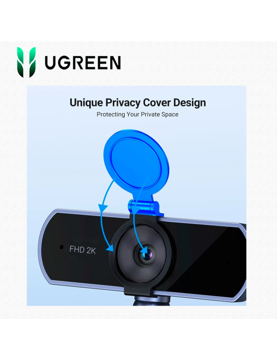 CAMARA UGREEN CM717 (25442) BLACK USB 2K