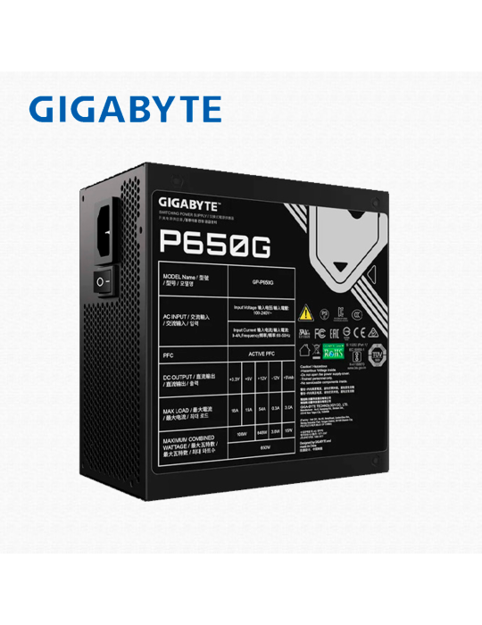 Fuente 650W Gigabyte GP-P650G 28200-P650G-1USR 80 Plus Gold