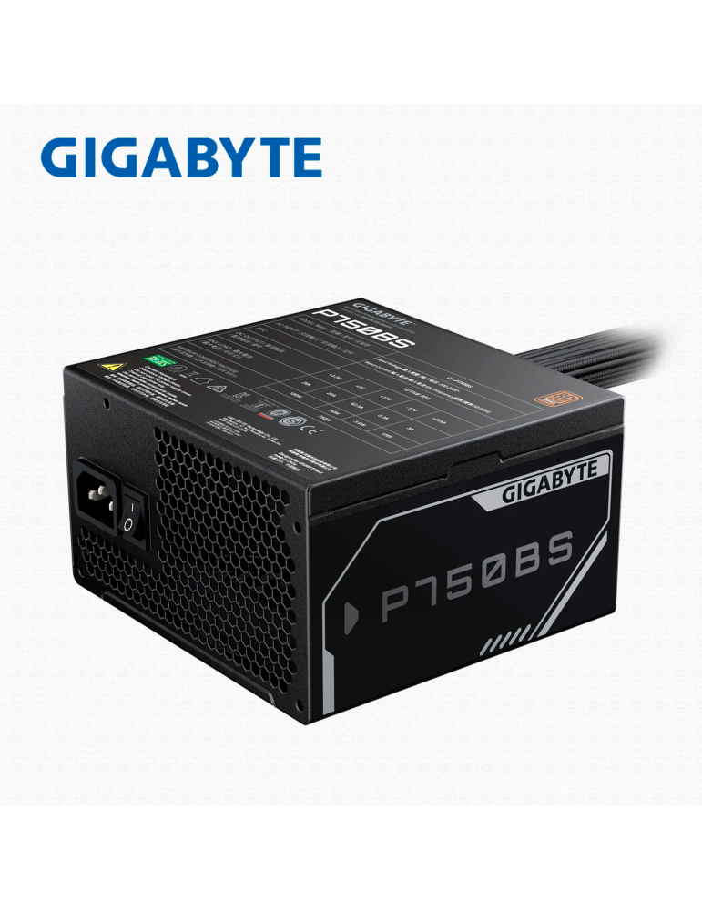 FUENTE 750W GIGABYTE P750BS (28200-P75BS-1CUSR) 80 PLUS BRONZE
