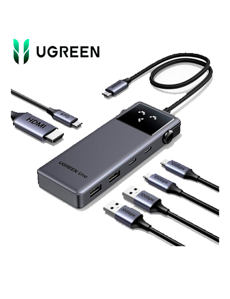 Adaptador HUB 6 En 1 Ugreen CM888 35998 USB-C HDMI USB-A 3.2