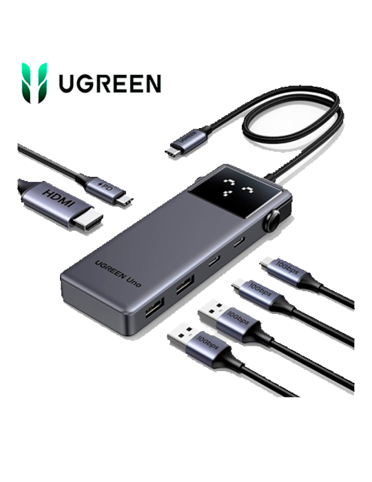 Adaptador HUB 6 En 1 Ugreen CM888 35998 USB-C HDMI USB-A 3.2