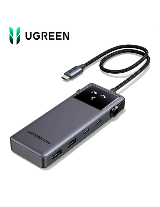 ADAPTADOR HUB 6 EN 1 UGREEN CM888 (35998) USB-C HDMI USB-A 3.2