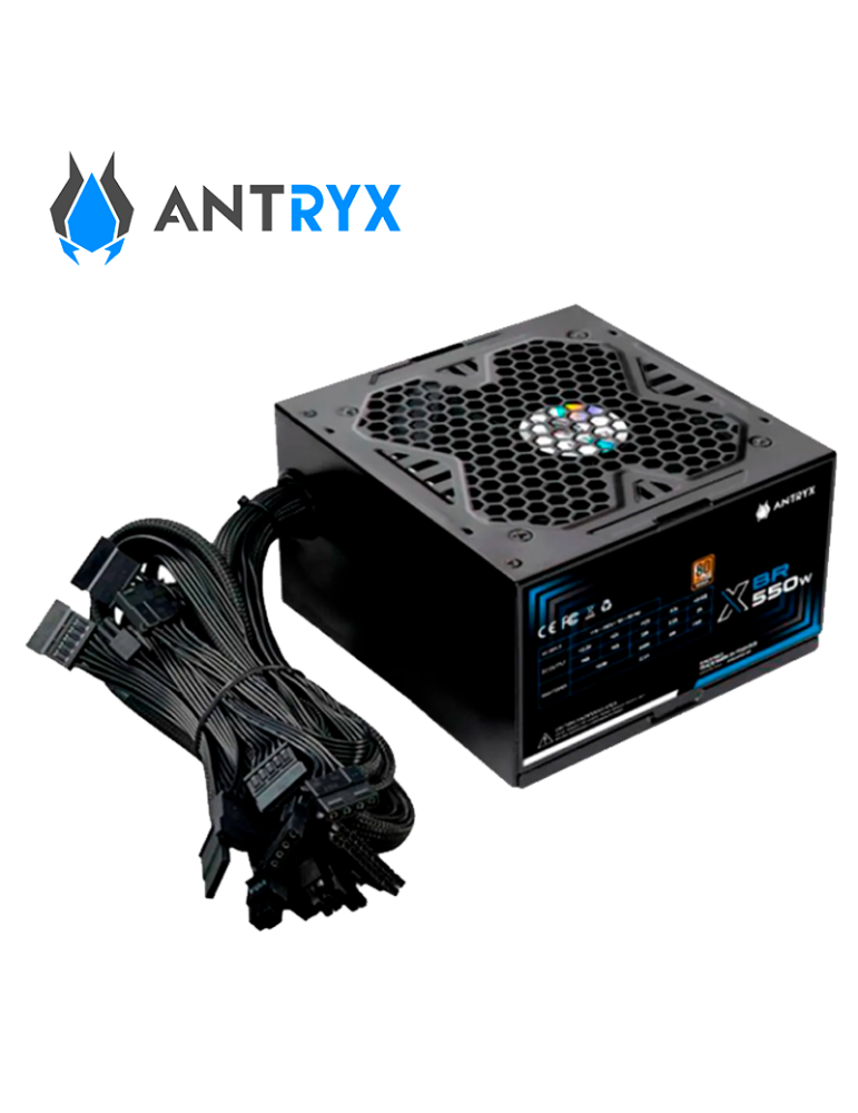 Fuente 550W Antryx ( FP550 ) XBR-550 80 Plus