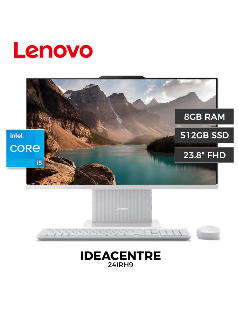 All In One Lenovo Ideacentre 24IRH9 Core I5-13420H 8GB 512GB SSD 23.8" FreeDos (F0HN00MTLD)