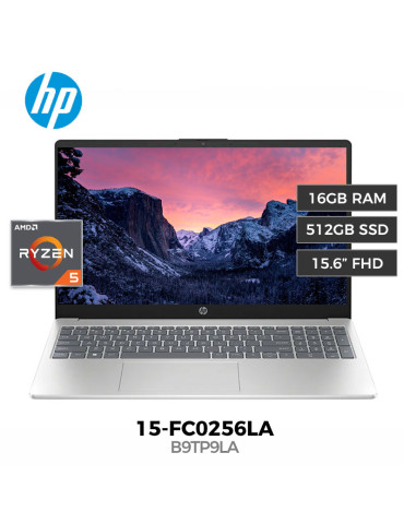Laptop HP 15-FC0256LA Amd Ryzen 5-7520U 16GB 512GB SSD 15.6" FreeDOS (B9TP9LA)