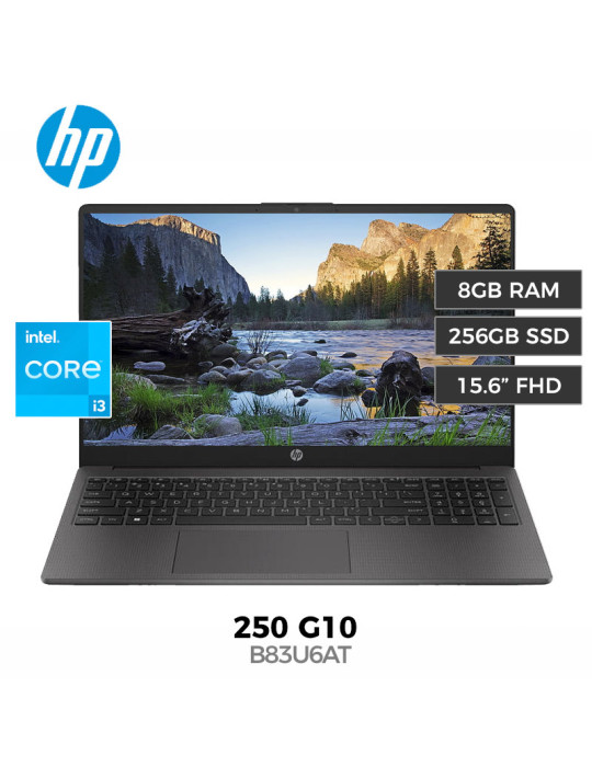 Laptop HP 250 G10 Core I3-N305 8GB 256GB SSD 15.6" FreeDOS (B83U6AT)