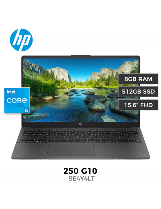 Laptop Hp 250 G10 Core I5-1334U 8GB 512GB SSD15.6" Freedos (9E4Y4LT)