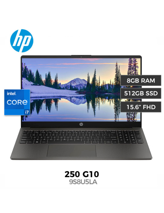 Laptop Hp 250 G10 Core I7-1355u 8GB 512GB Ssd 15.6" FreeDOS (9S8U5LA)