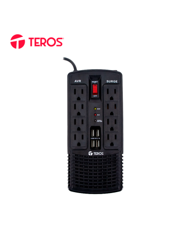 Estabilizador Teros 1200VA 600W 8-OUT 4USB (TE-7180N)