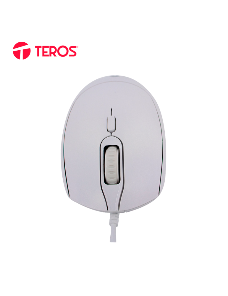 Mouse Teros TE-1225S USB 1600DPI White