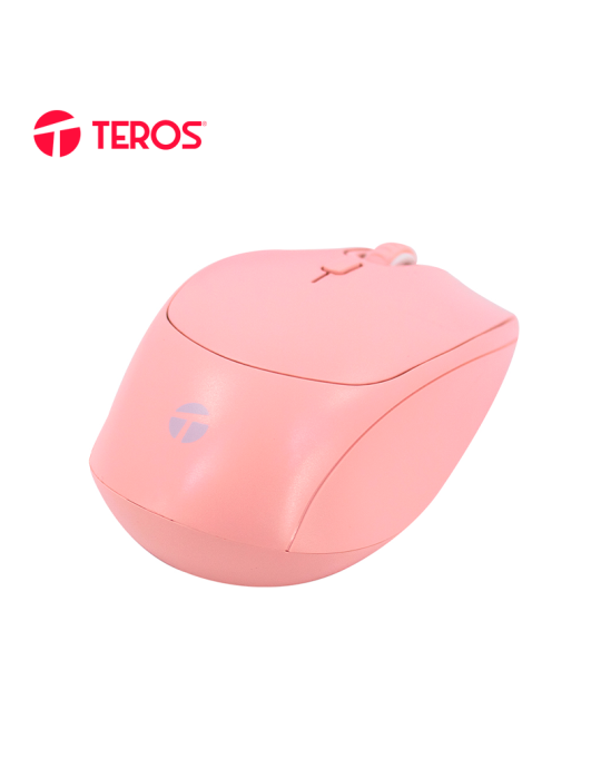 Mouse Teros TE-1226S USB 1600DPI Pink