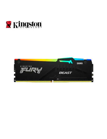 Memoria DDR5 Kingston 32GB 6000MHZ (KF560C36BBEA-32) Fury Beast Black RGB
