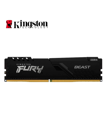 MEMORIA DDR4 KINGSTON 16GB 3200MHZ FURY BEAST BLACK 1X16 (KF432C16BB1/16WP)