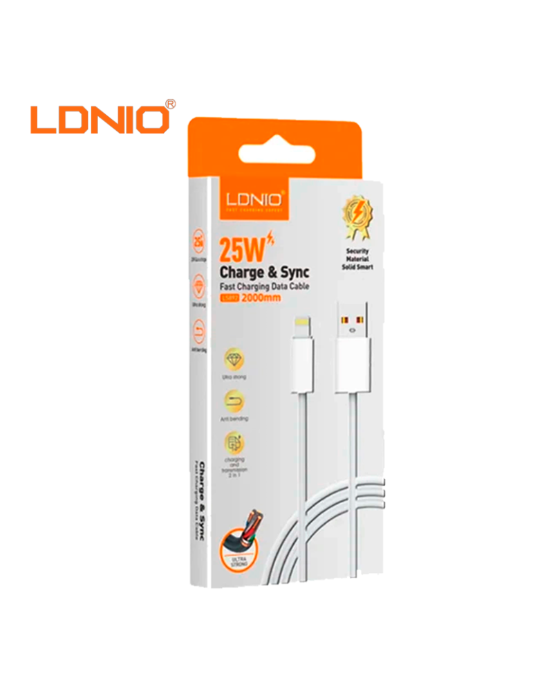 Cable Carga Rapida Ldnio USB A A Lightning 25W 1M LS892