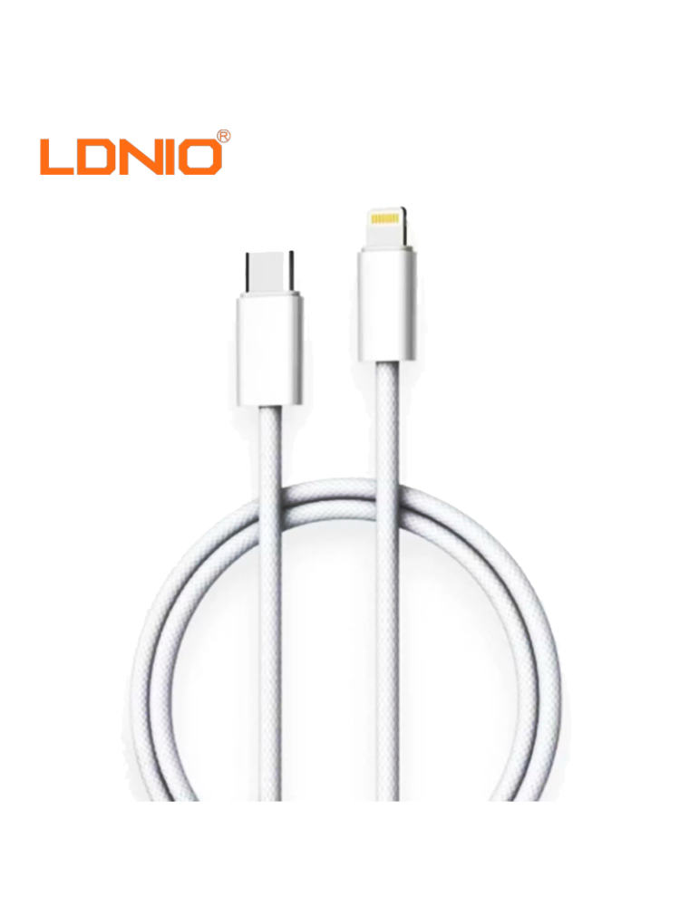 CABLE CARGA RAPIDA LDNIO USB-C A LIGHTNING 30W 1M (LC901I)