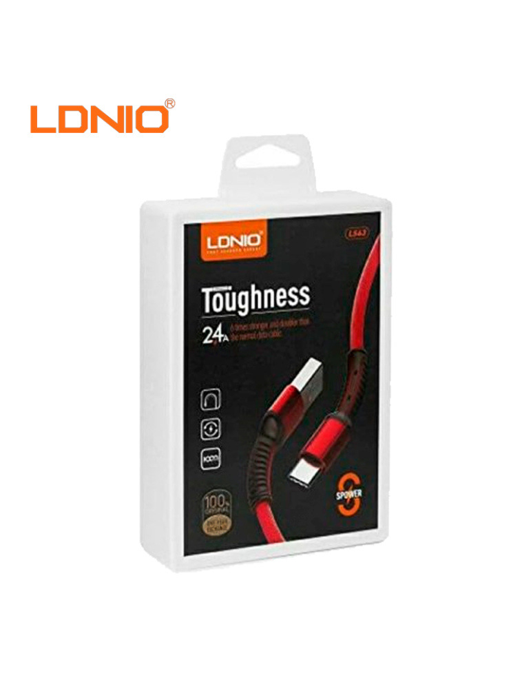 CABLE CARGA RAPIDA LDNIO USB-A A LIGHTNING 1M (LS93I)