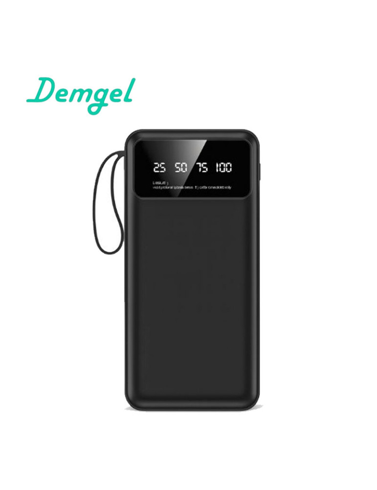 Bateria Portatil Demgel D-E2015 25000MAH 92.5W Black D-E2015