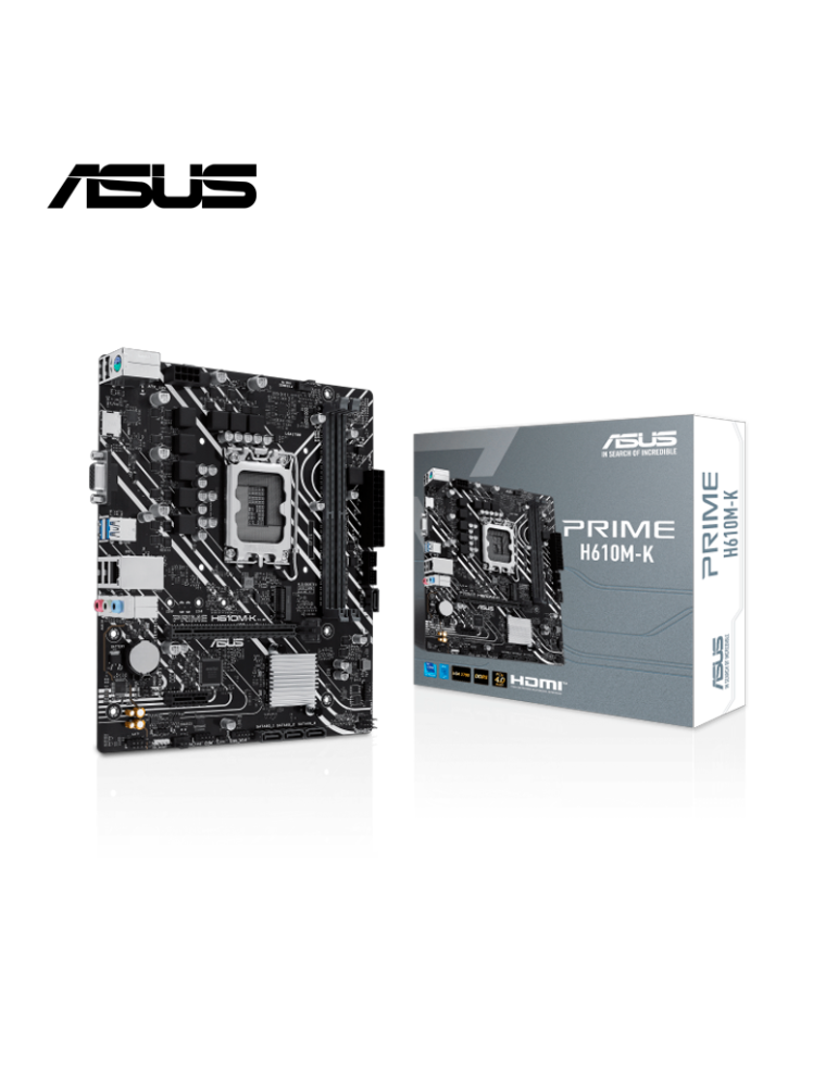 Placa Intel Asus Prime H610M-K  DDR5 Lga 1700 (90MB1GA0-M0EAY0)