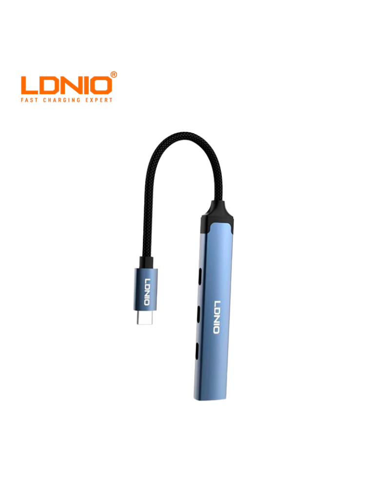 Adaptador Ldnio Hub 4 En 1 USB C A USB-A DS-74C