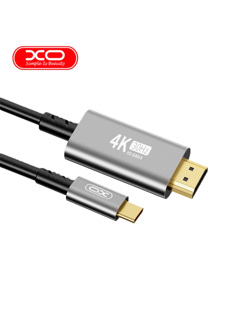 CABLE XO SIMPLE IS BEAUTY HDMI A MINI HDMI 1.8MT 4K (XO-GB019)
