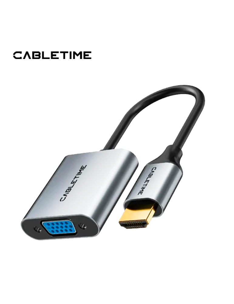 ADAPTADOR CABLETIME CP53G HDMI A VGA (CT-C160-PU31-HMVGA1-SO)