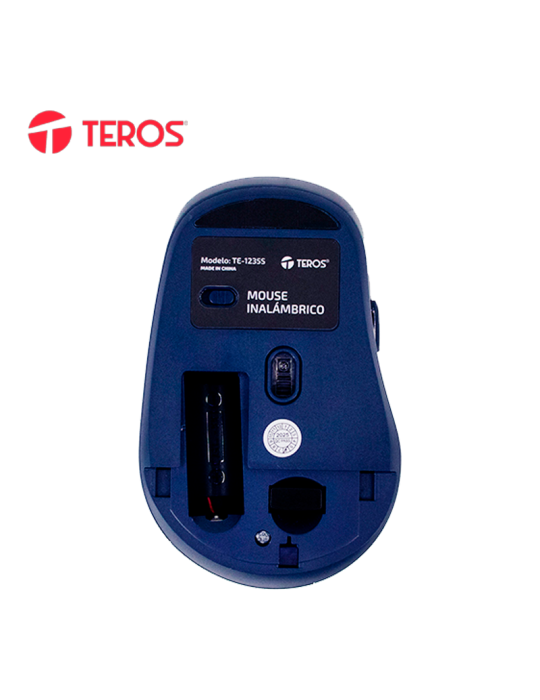 Mouse Teros Wireless TE-1235S 1600DPI Blue