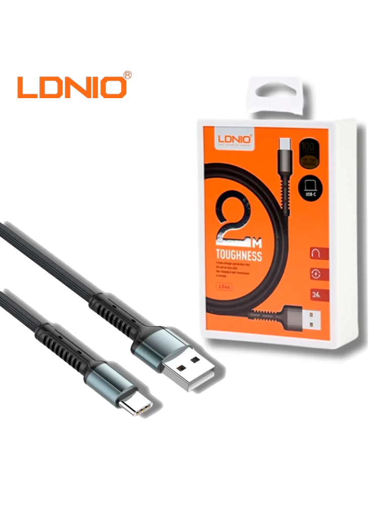 Cable Carga Rapida Ldnio USB-C A USB-C 30W 2M (LS64)