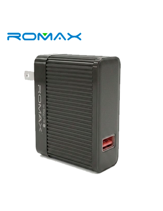Cargador Romax USB-A A USB-C 6.2A 100W Carga Rapida (TCC0605)