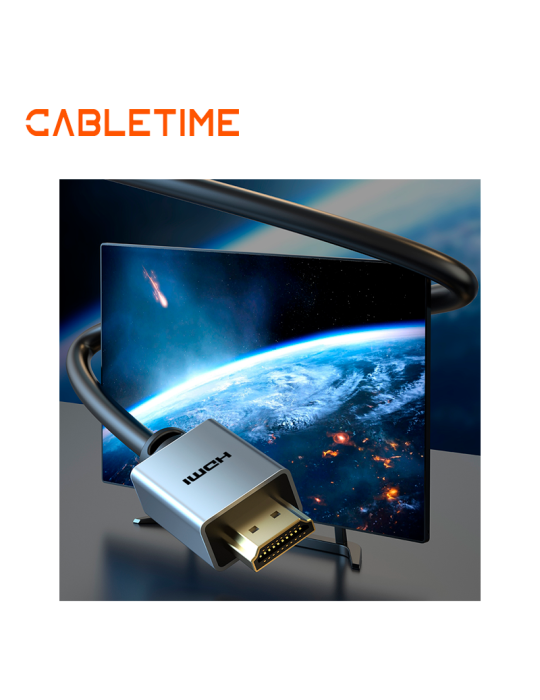 Cable Cabletime CH22L HDMI A HDMI 2mt 4k