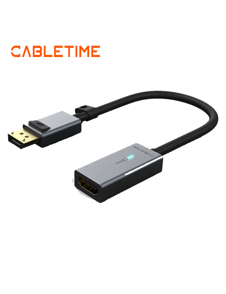 ADAPTADOR  CABLETIME DP A HDMI 4K 60HZ CP20A