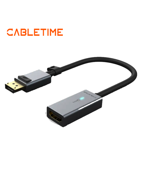 ADAPTADOR  CABLETIME DP A HDMI 4K 60HZ CP20A