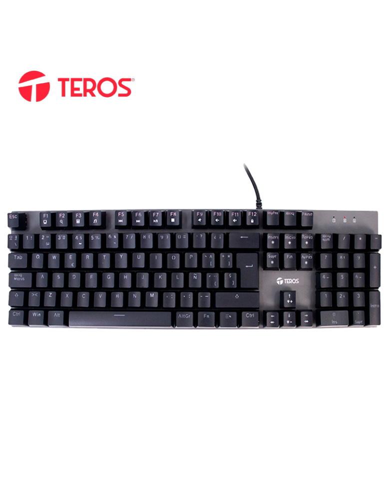 TECLADO GAMER TEROS TE-4074G USB RGB BLACK (TE-4074G)