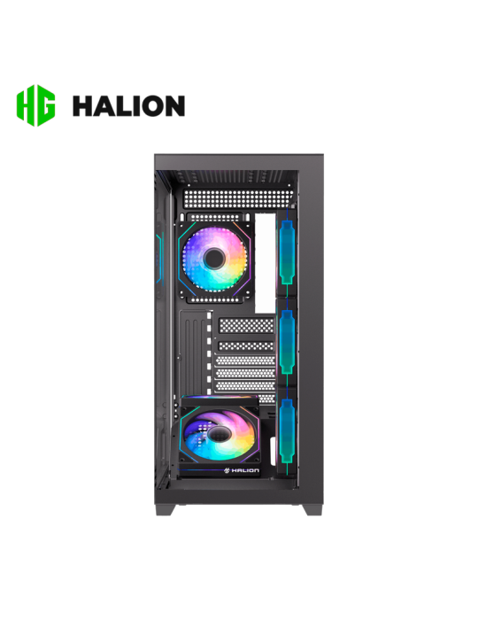Case Halio Fish Tank Saturno M05 Vidrio Templeado Black ARGB