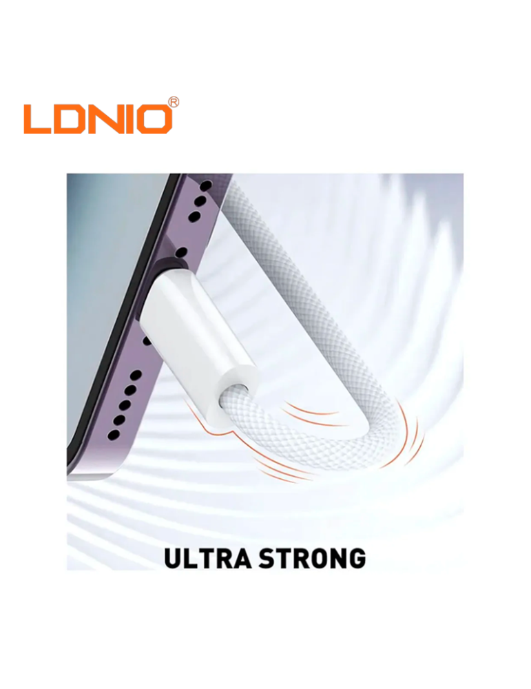 CABLE CARGA RAPIDA LDNIO USB-C A LIGHTNING 30W 2M (LC902I)