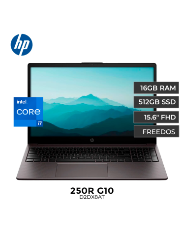 Laptop HP 250R G10 Core 7 150U 16GB 512gb Ssd 15.6" Freedos (D2DX8AT)