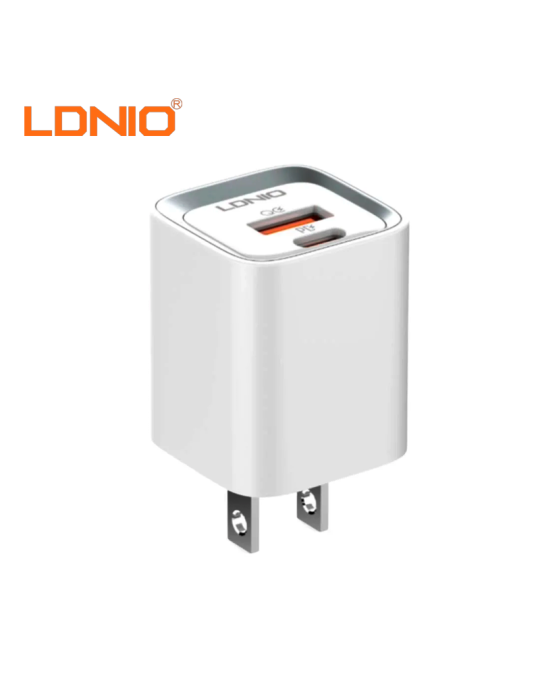 Cargador Ldnio Carga Rapida A2317C USB A USB C 30W White