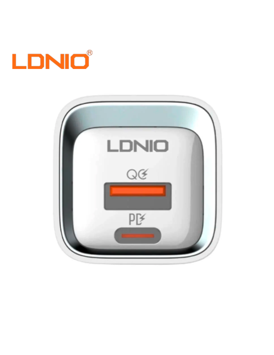 Cargador Ldnio Carga Rapida A2317C USB A USB C 30W White