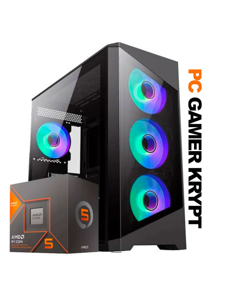 PC GAMER KRYPT AMD RYZEN 5 8600G 16GB DDR5 SSD 1TB